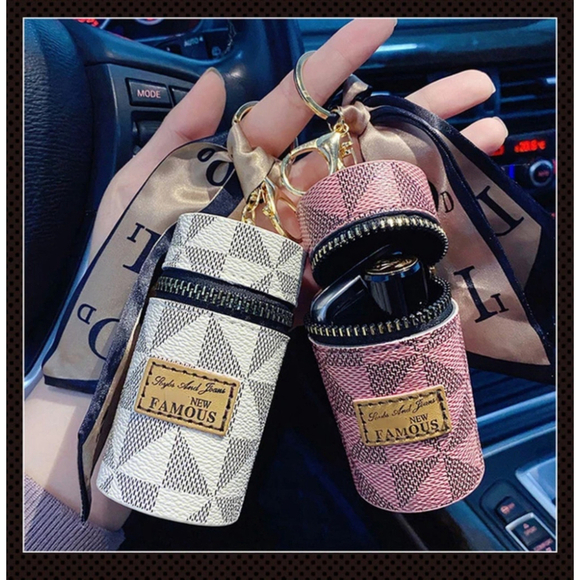 Lipstick Bag Keychain In White - Picture 3 of 8